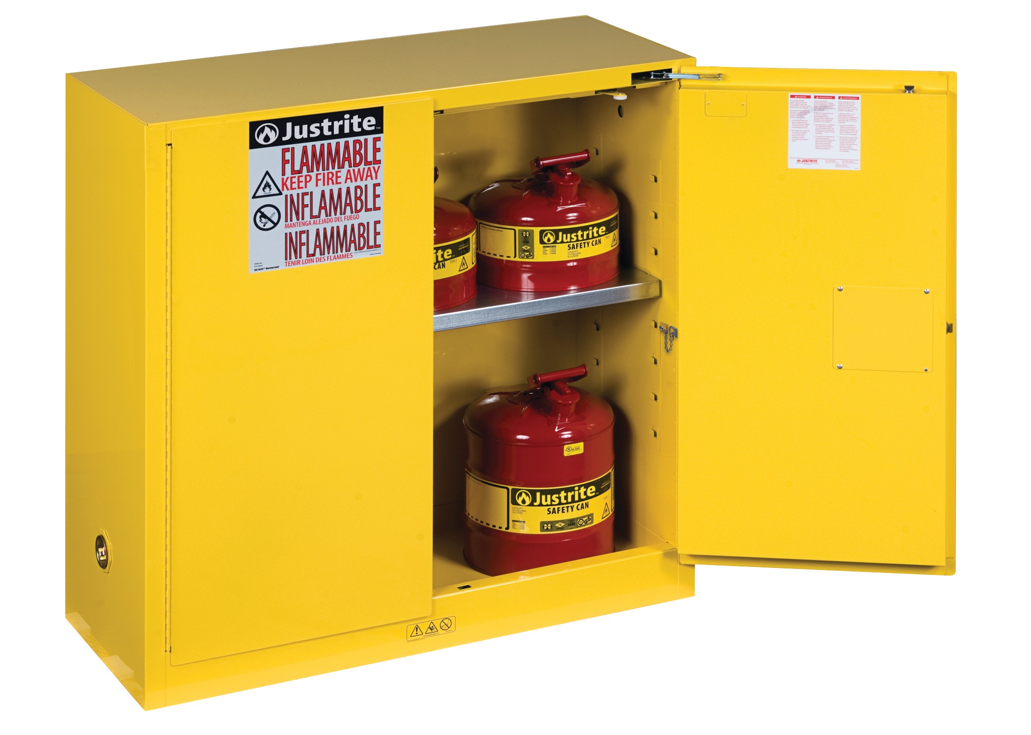 Justrite Sure-Grip® EX Classic Safety Cabinets - Safety Cabinet